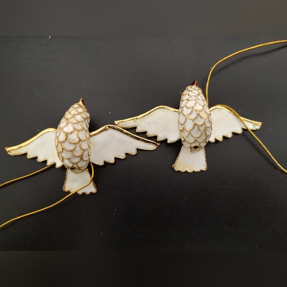 Vintage Dillard's Collectible Cloisonne Ornament Bird Set - Picture 4 of 13